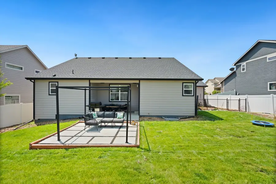 Single-story home with a backyard patio
